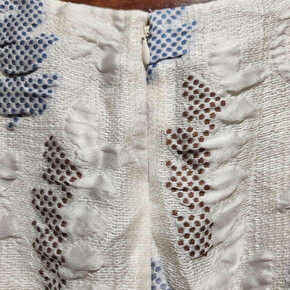 Tory Burch Jacquard Cloque Dahlia Ivory Gown Dress Formal - Picture 5 of 11